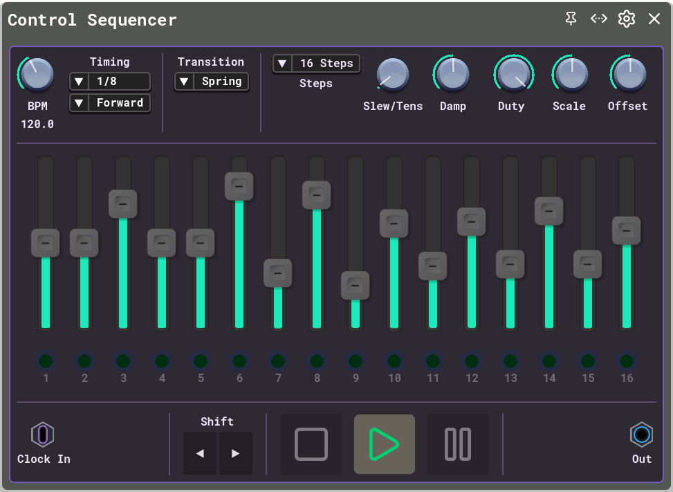 Control Step Sequencer