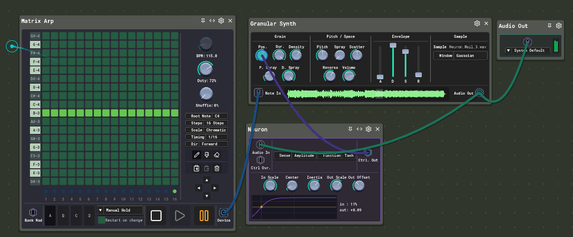 Recipe 1: Self-Modulating Granular Loop