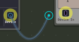 Dragging a wire from the output port